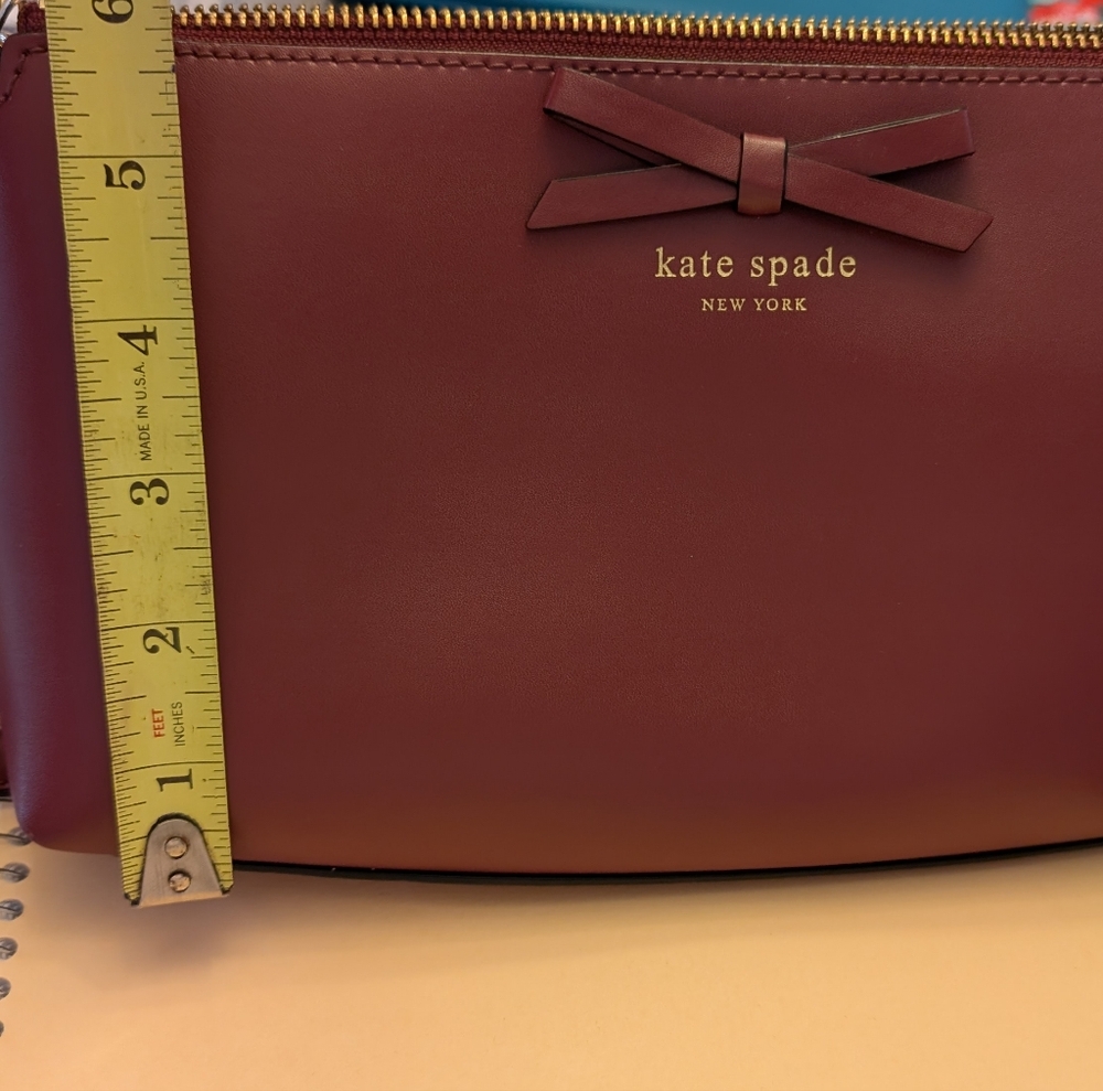 Kate Spade Red Shoulder Bag with Bow Detail - Picture 3 of 6